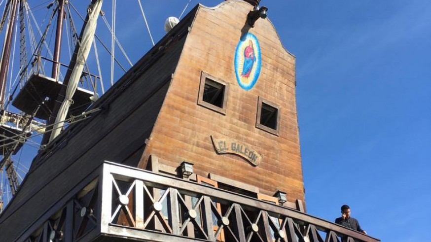 El navío Andalucía en el Puerto de Mazarrón
