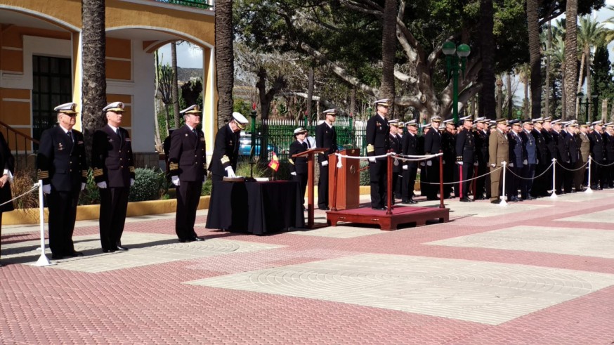 Acto de la toma de posesión del nuevo jefe del Arsenal militar de Cartagena.ORM