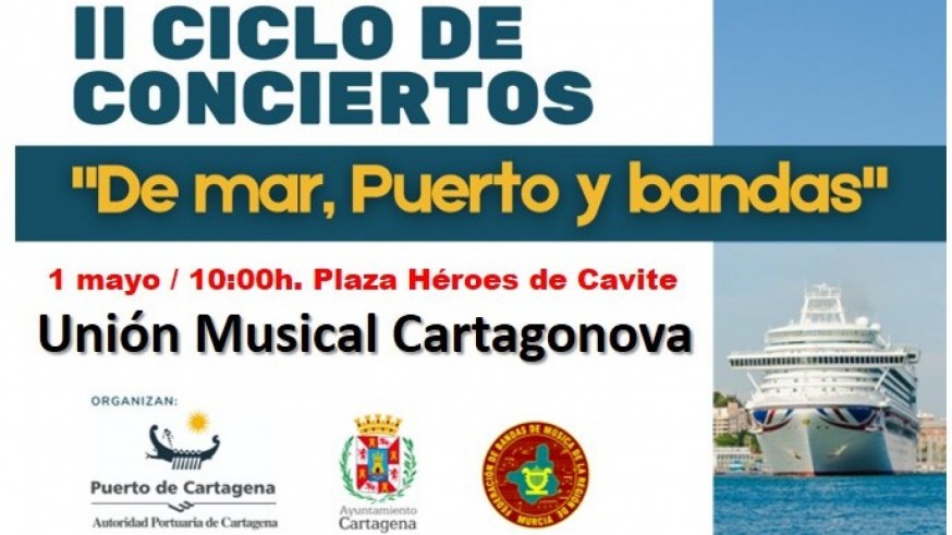 La Unión Musical Cartagonova abre el segundo ciclo de conciertos en el puerto