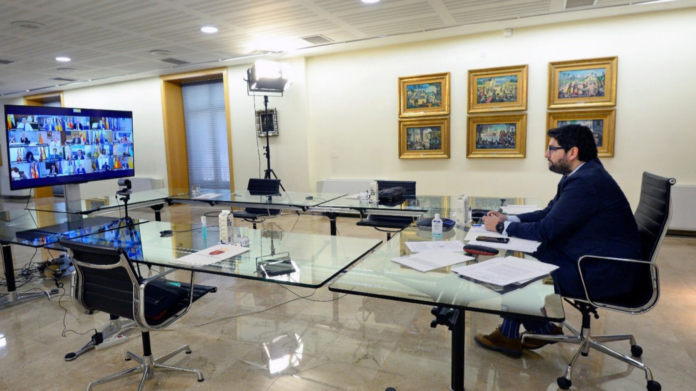 Videoconferencia de los presidentes autonómicos con Pedro Sánchez