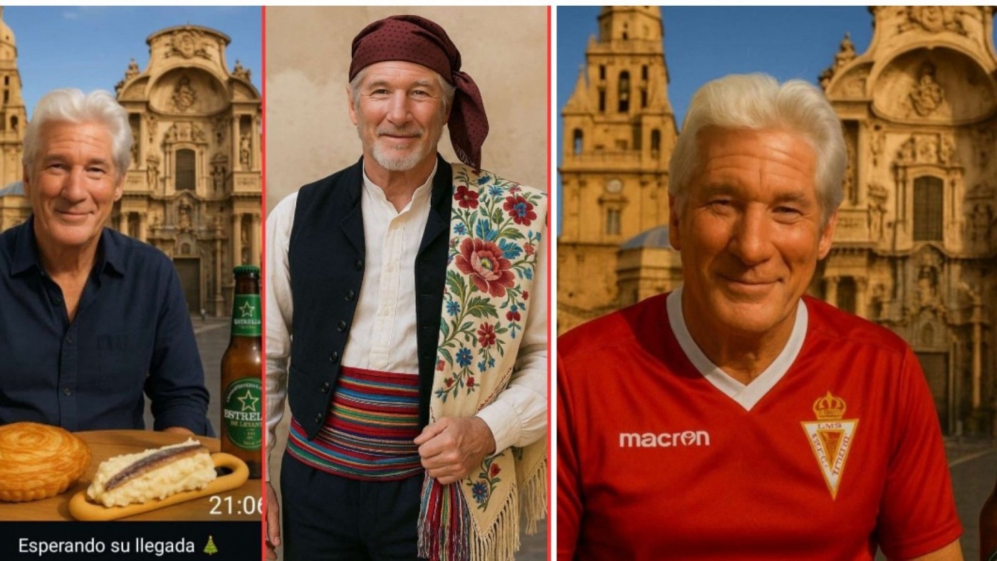 Richard Gere customizado con inteligencia artificial en Murcia