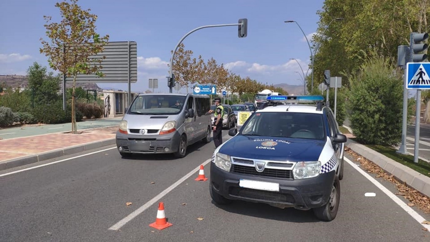 Control policial en Lorca