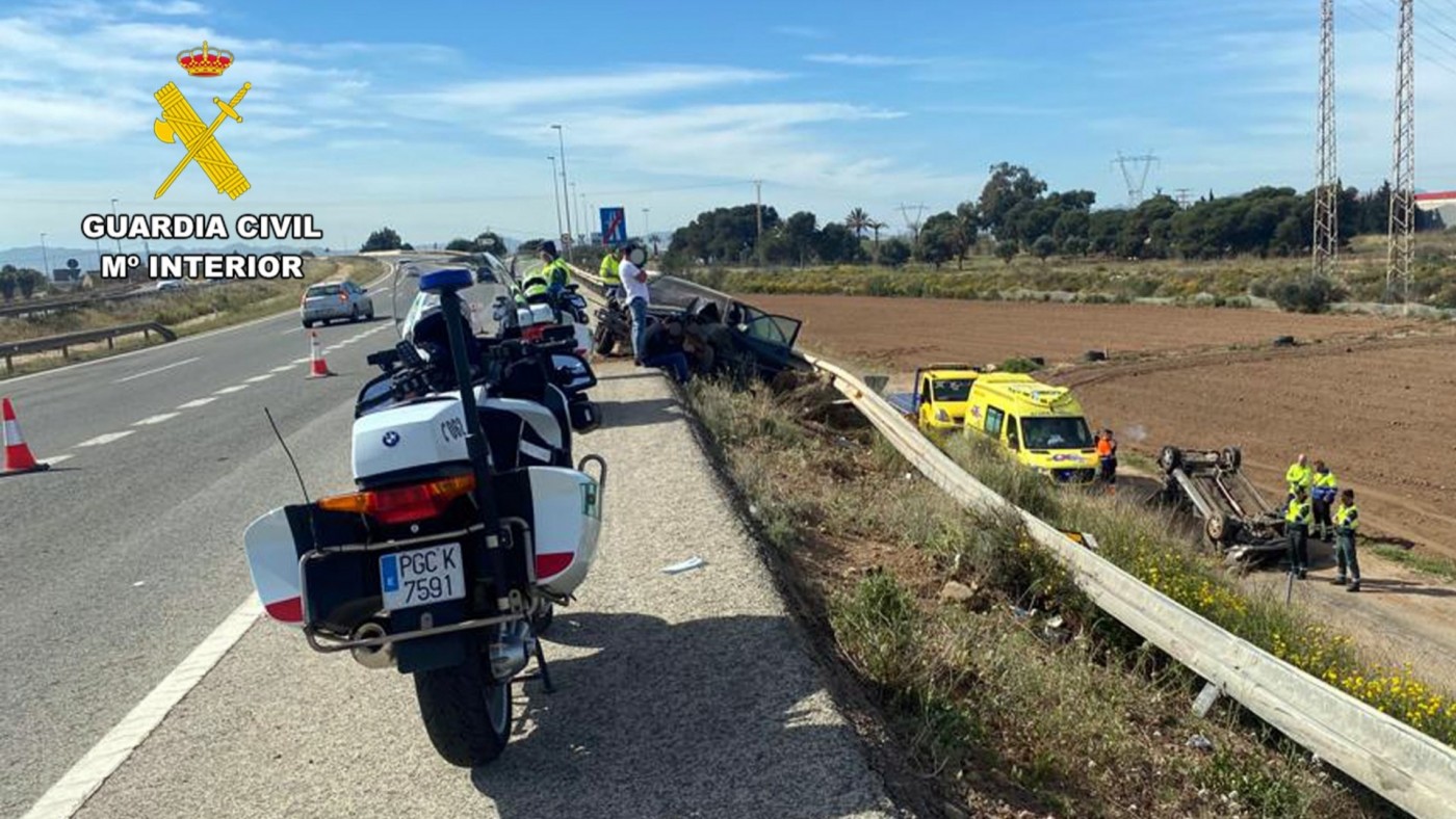Detenido un conductor que provocó un accidente con un fallecido en la AP-7, en Los Alcázares