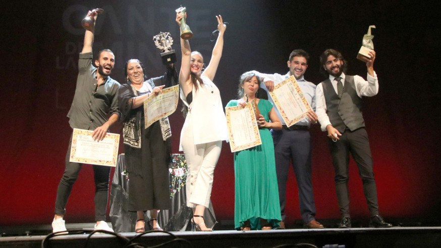 Ganadores del 60 Festival Internacional del Cante de las Minas en la Unión. FICM