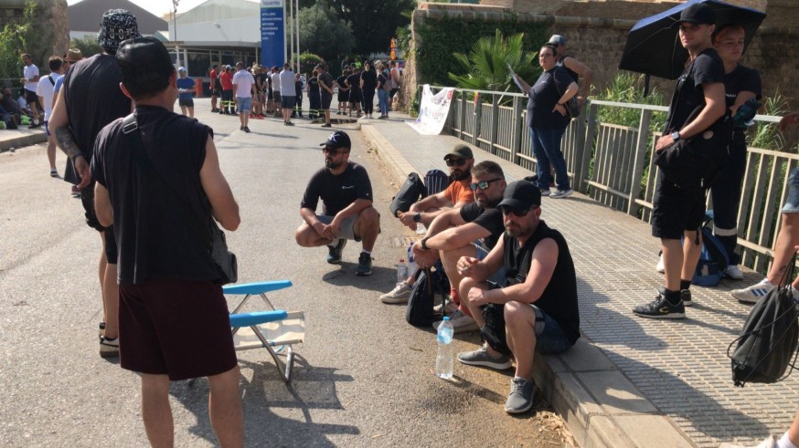 El calor no frena la tercera jornada de protestas en Navantia