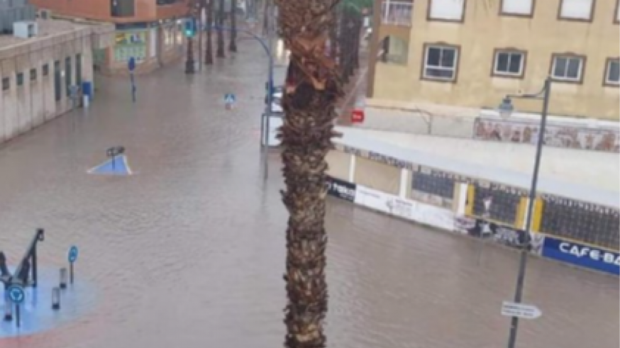 Más de un centenar de incidencias por las lluvias caídas en Mazarrón, Lorca y Águilas