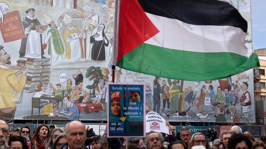 Concentración en Murcia por la libertad de Palestina y contra el genocidio en Gaza