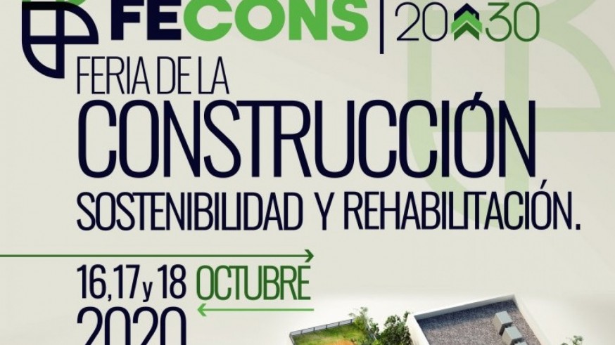 Cartel de la Feria de la Construcción para octubre de 2020
