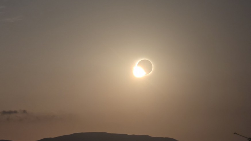 Las fotos del eclipse en la Región de Murcia