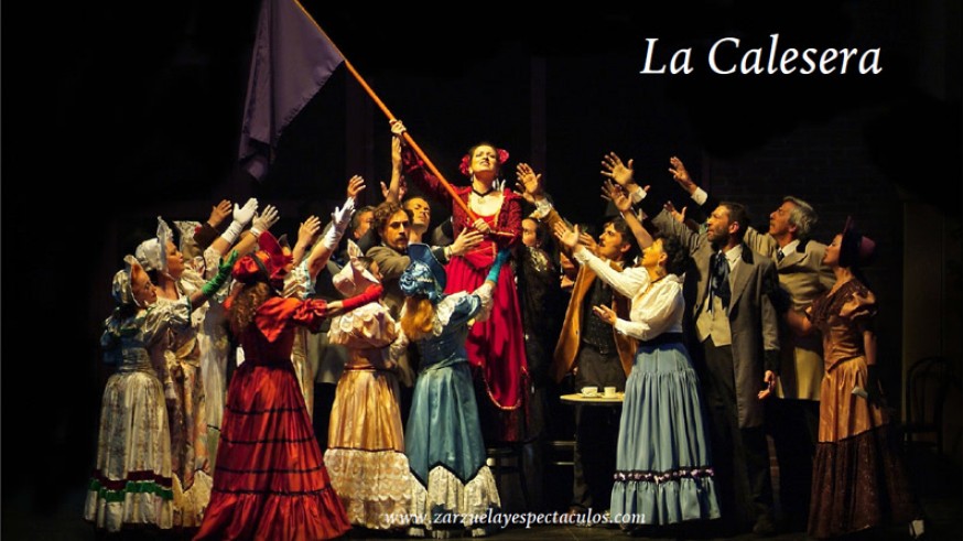 Un momento de la representación de La Calesera. Foto: Compañía Lírica de Madrid