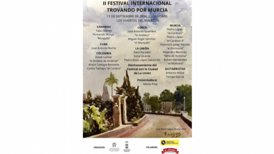 La II edición del Festival Internacional 'Trovando por Murcia'