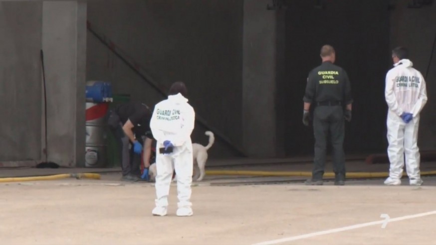 Hallan restos humanos en una fosa tapada con palés en la nave de Librilla investigada