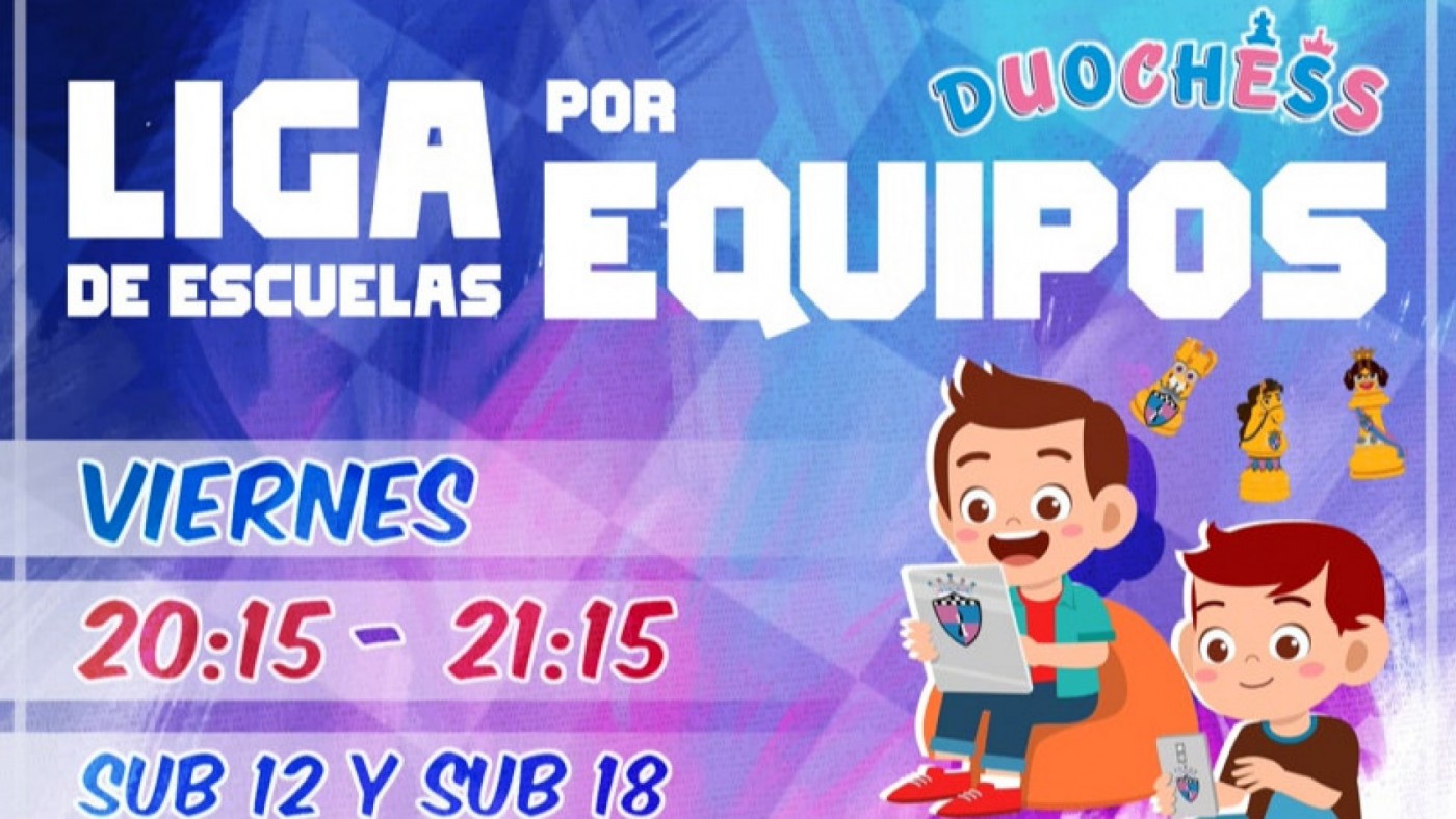 Novecientos jugadores de un centenar de equipos competirán en la III Liga Virtual de Escuelas de Ajedrez
