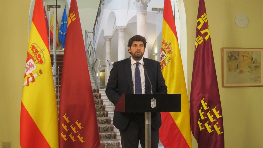 López Miras: "La Región de Murcia es desde hoy la comunidad que menos IRPF paga de toda España"