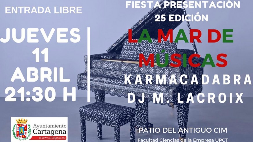 Cartel presentación La Mar de Músicas