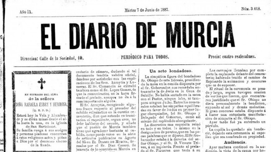 LA RADIO DEL SIGLO. Tradiciones. La prensa escrita en la Región de Murcia