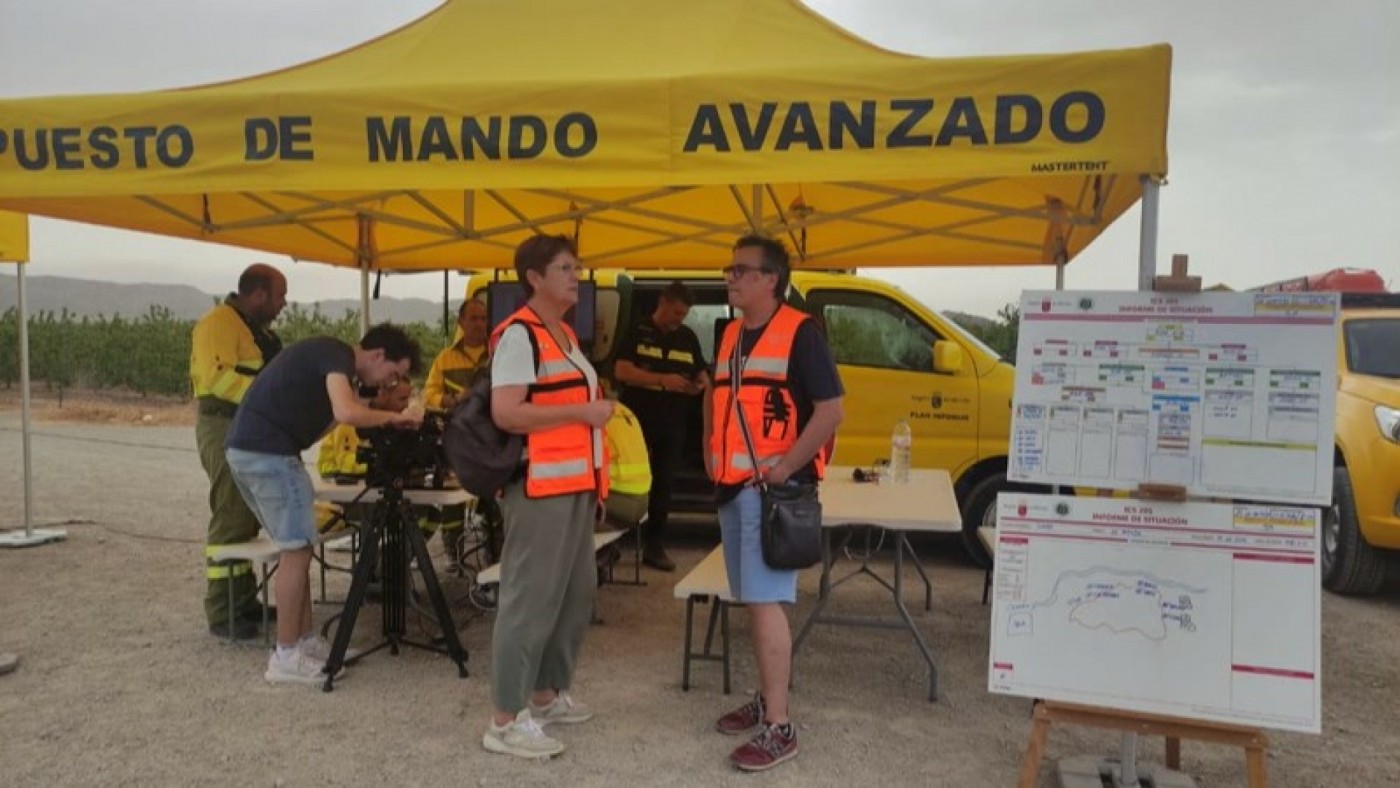 Juana Guardiola, alcaldesa de Jumilla: "Es una zona que hasta ahora no había sufrido incendios"