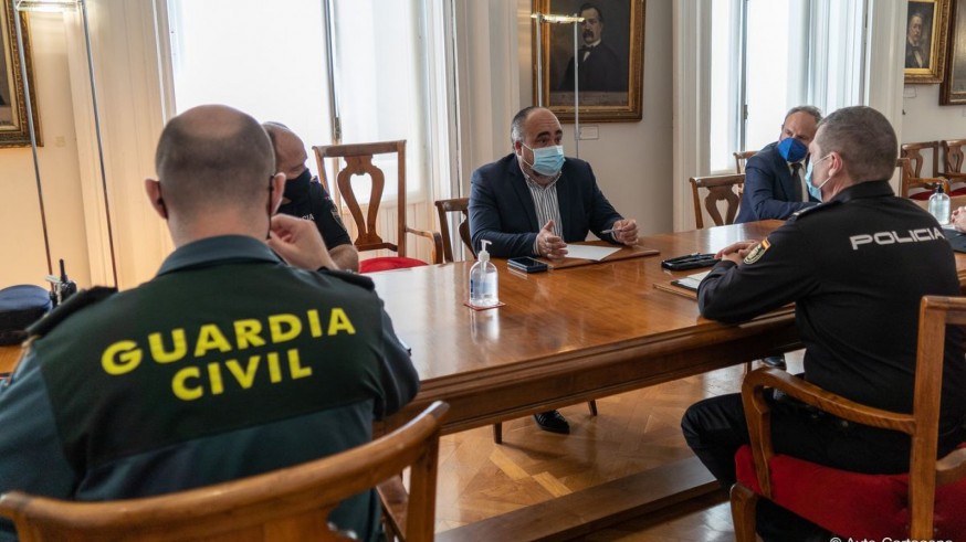 Reunión de Seguridad mantenida esta mañana. AYTO CARTAGENA