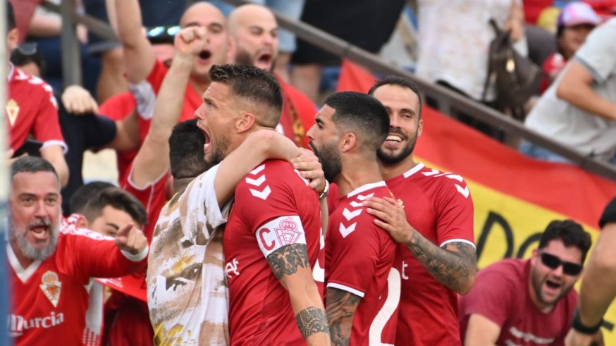 Carrasco mete al Real Murcia en la final por el ascenso a 1ª RFEF (1-0)