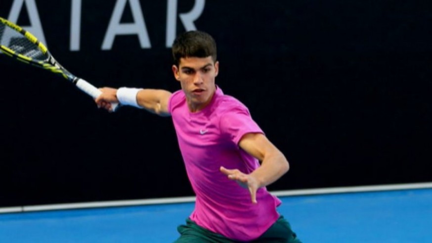 Carlos Alcaraz en un reciente torneo.