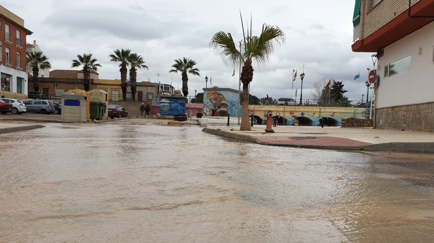 Las lluvias dejan cantidades significativas en Cartagena y el Mar Menor