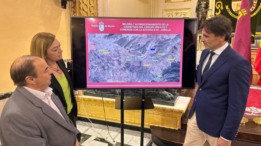 Fomento avanza la mejora del primer tramo de la carretera del Carche en Jumilla