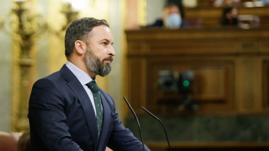 Santiago Abascal durante su intervención.