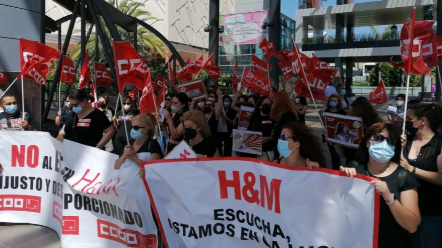 Los trabajadores de H&M en la Región secundan la huelga. ORM