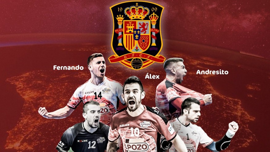 Fede, Fabio, Álex, Fernan y Andresito jugarán con España en la Región