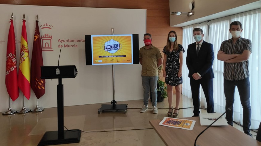 Presentación de la campaña 'Protege tu diversión' del Ayuntamiento de Murcia. ORM