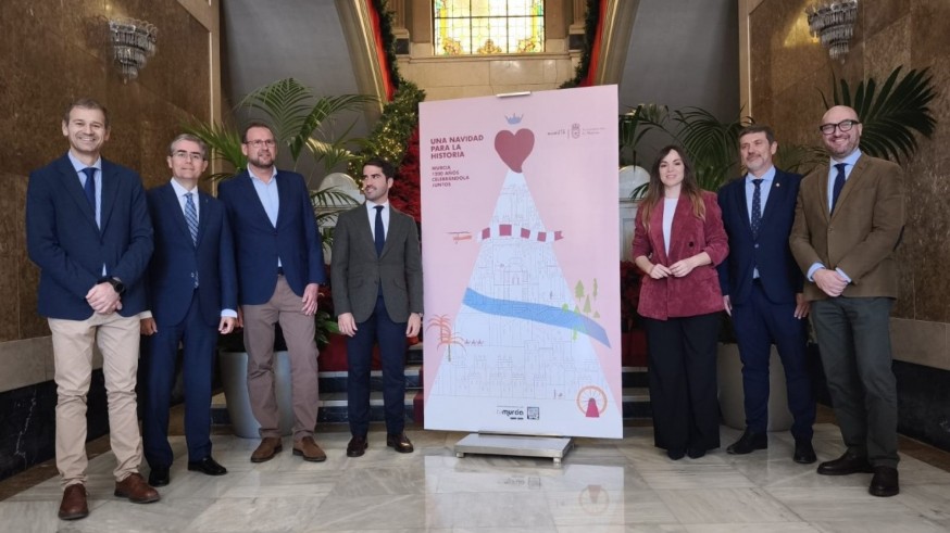 Espectáculo piromusical sin precedentes para el encendido del árbol de navidad en Murcia