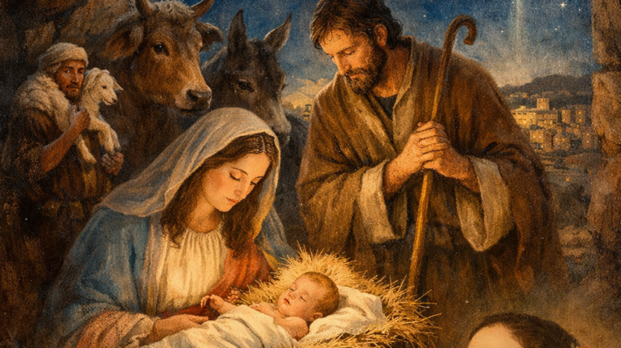 Lo durmieron en un pesebre