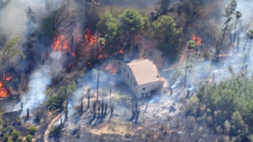 Imagen del incendio