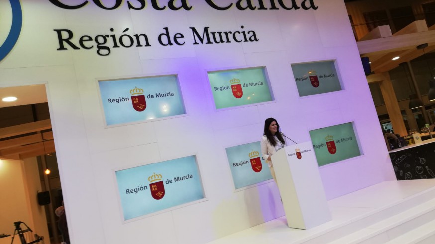 Miriam Guardiola, durante su intervención en la Feria Internacional de Turismo 