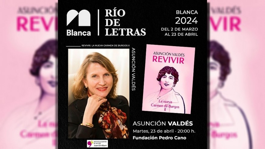 Hablamos con Asunción Valdés, que presenta su biografía 'Revivir. La nueva Carmen de Burgos' en Blanca en el ciclo 'Un río de letras'