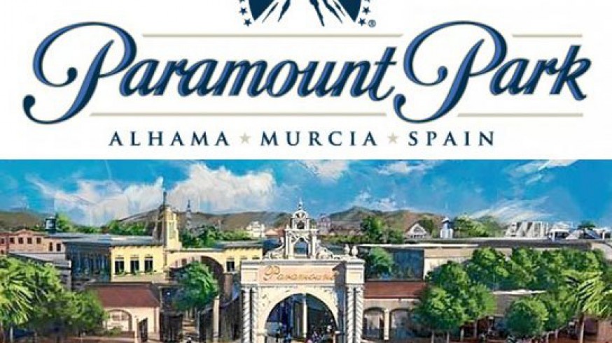 Cartel parque Paramount de Alhama