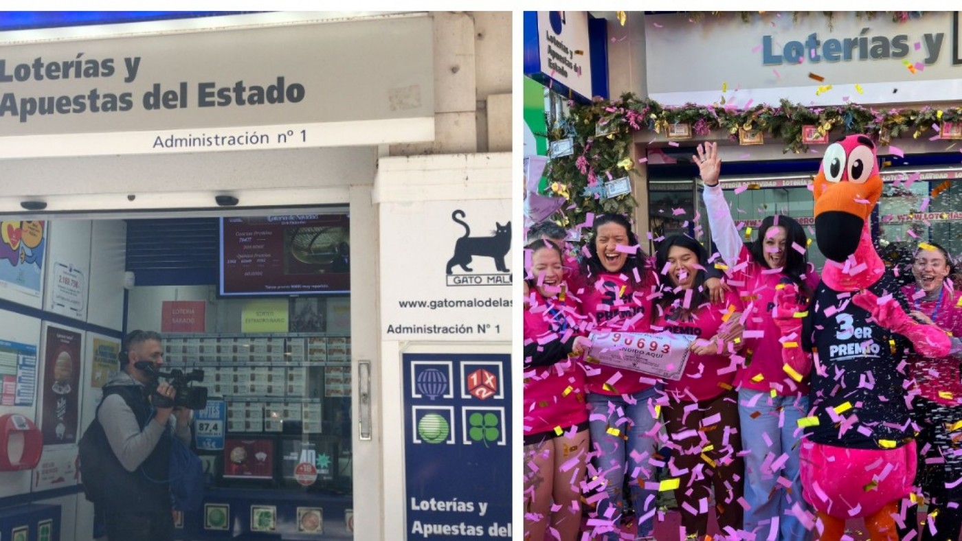 Cartagena y San Pedro del Pinatar recogen parte del tercer premio con el 90693