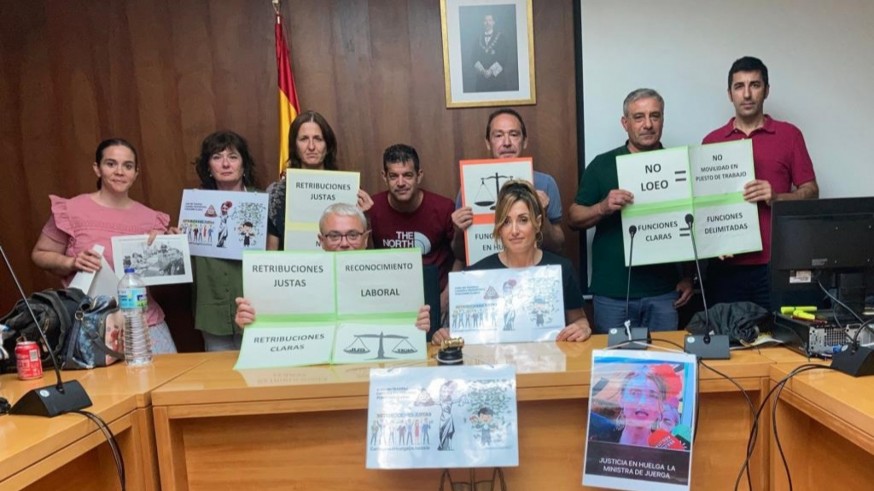 Los funcionarios de Justicia se encierran indefinidamente en Murcia y Cartagena 