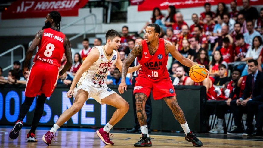 La lesión de Caupain eclipsa el festín europeo del UCAM ante el FMP (86-50)