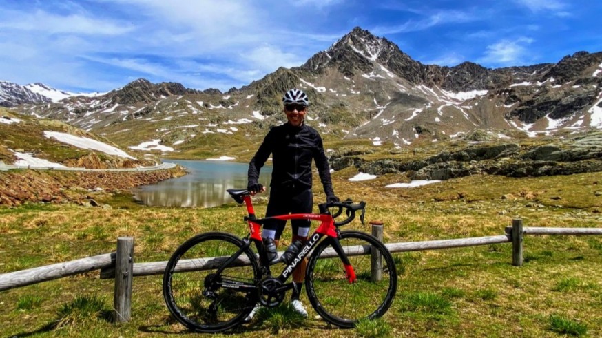 Un singular viaje en bici por los Alpes y los Dolomitas