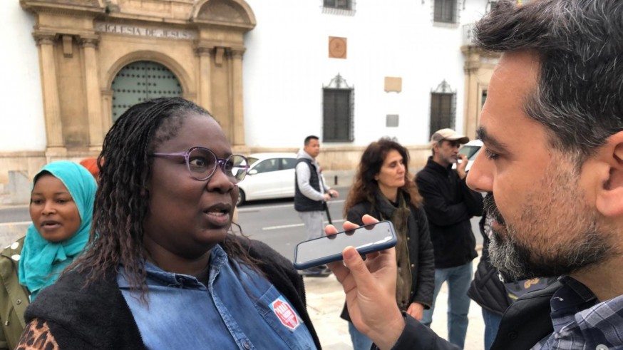 Protesta en Murcia en el Día Internacional de la Eliminación de la Discriminación Racial