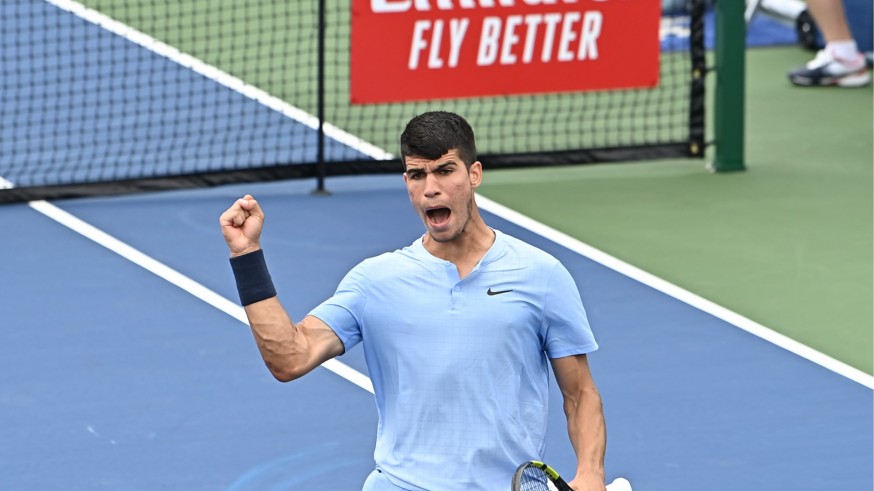 Carlos Alcaraz, en el Masters de Cincinnati