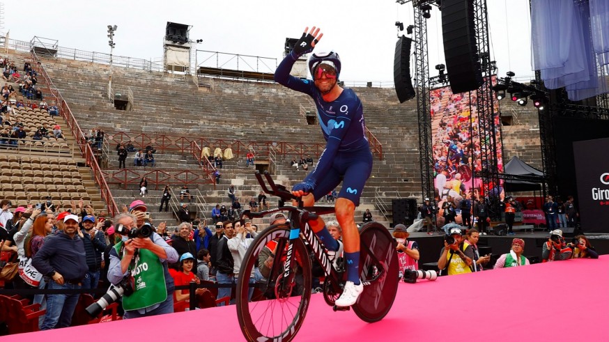 Valverde acaba el Giro de Italia en undécima posición