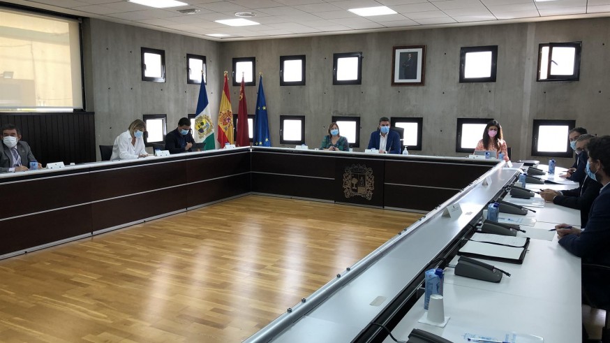 Reunión del Foro Interadministrativo del Mar Menor, celebrada en San Pedro