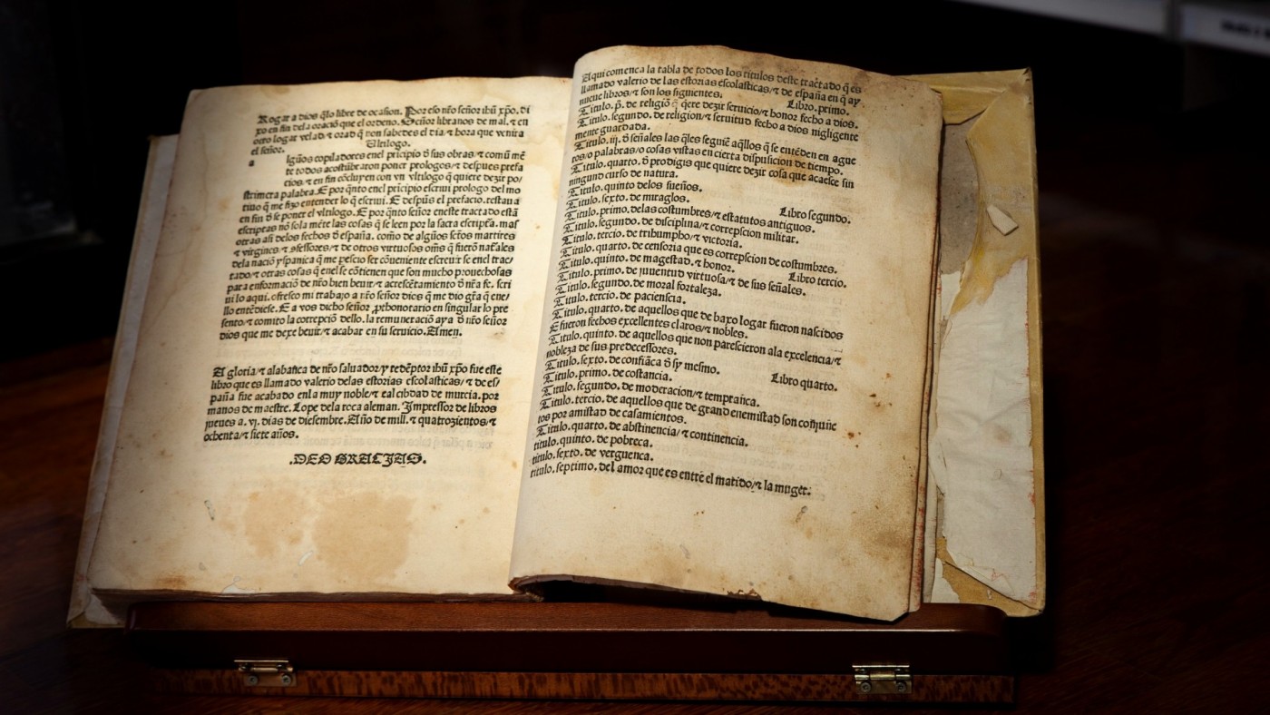 La Biblioteca Regional adquiere su primer incunable, un libro de siglo XV 