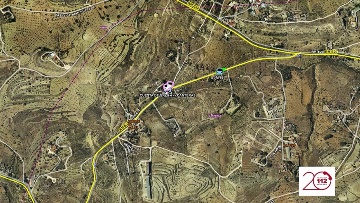 mapa del lugar del suceso