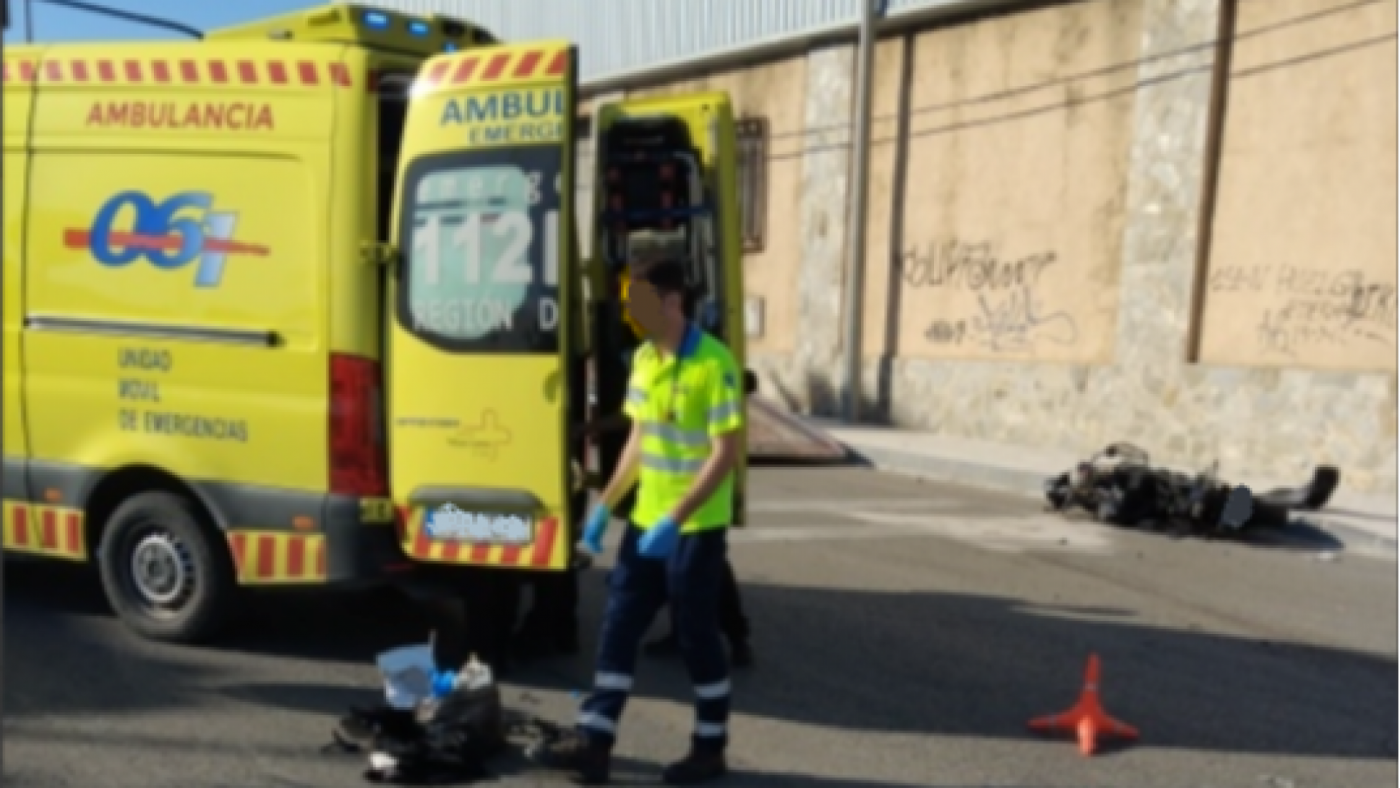 Muere un motorista en la carretera de Molina de Segura