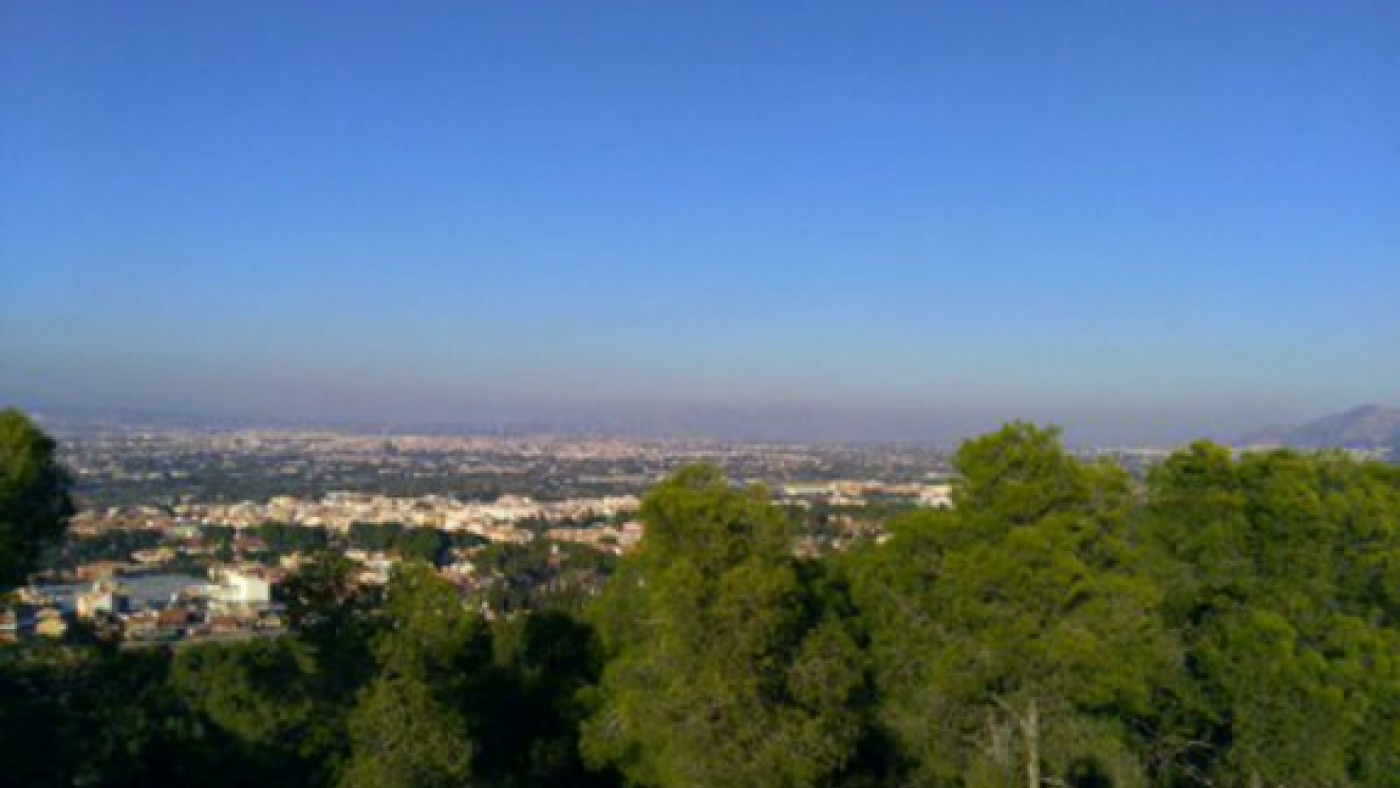 Boina de contaminación en Murcia