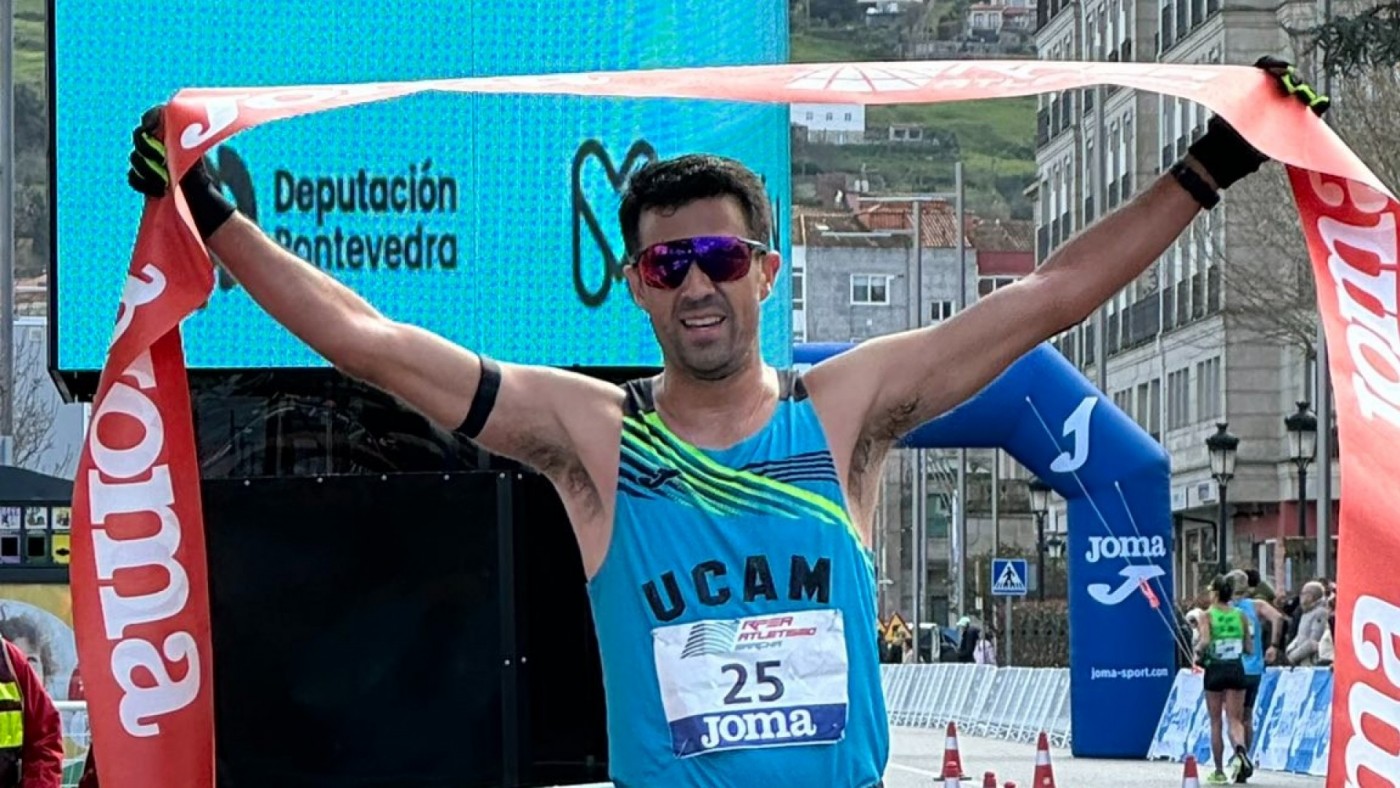 Miguel Ángel López, campeón de España de 35 kilómetros marcha