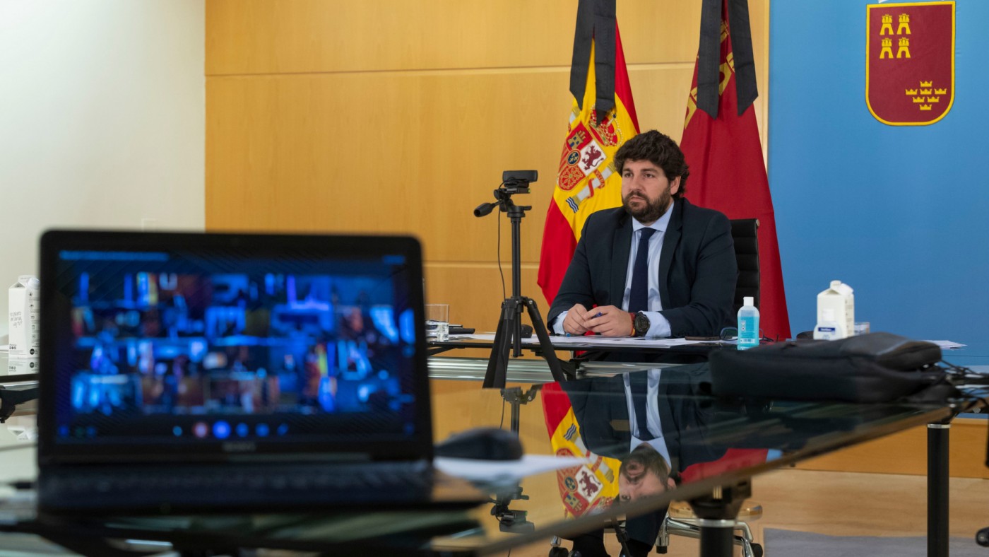 Videoconferencia de los presidentes autonómicos con Pedro Sánchez